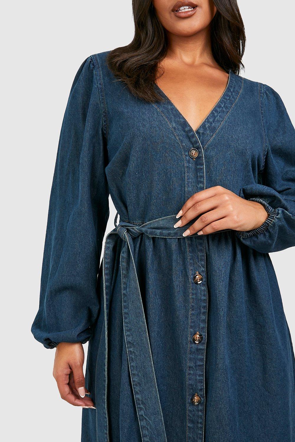 Robe jean grande taille deals